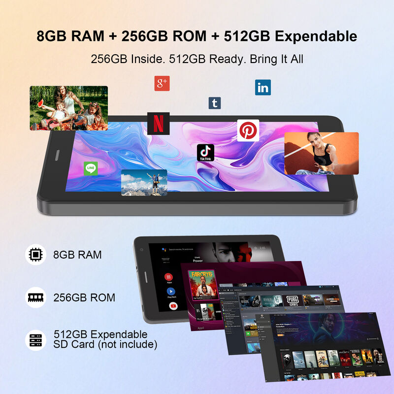 تبلت هوشمند اندرویدی C idea 7 اینچی 8+256 گیگابایت 8*CortexTm-A53 تبلت وای فای صفحه لمسی HD CM517 air