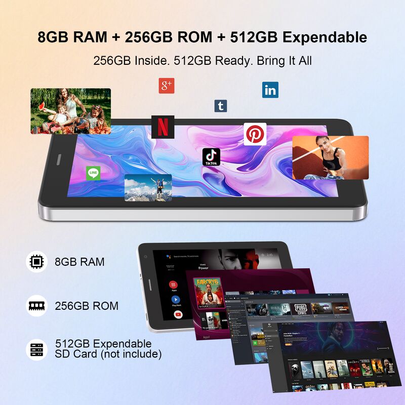 تبلت هوشمند اندرویدی C idea 7 اینچی 8+256 گیگابایت 8*CortexTm-A53 تبلت وای فای صفحه لمسی HD CM517 air