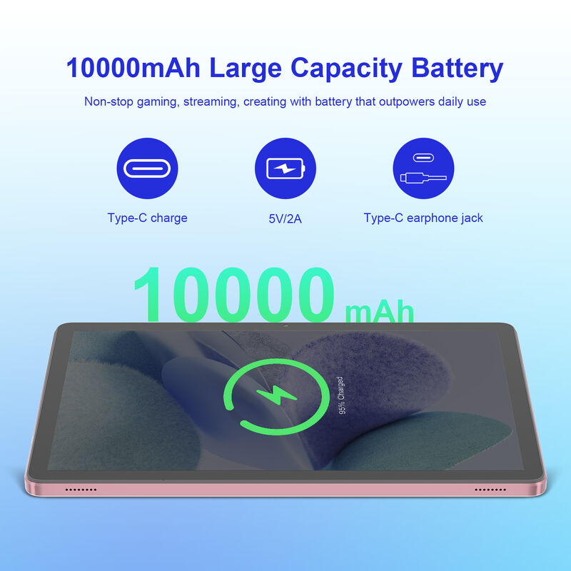 C Idea 10.95 اینچ تبلت اندرویدی دو دوربین تبلت وای فای ظرفیت صفحه نمایش تبلت 8GB RAM 1TB ROM تبلت استفاده تجاری (رنگ صورتی)