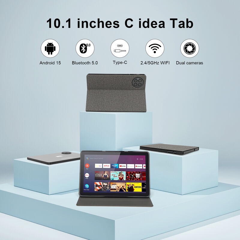 C idea Factor CM8800 Plus 10.1 اینچ صفحه نمایش HD سیستم اندروید 8 گیگابایت + 1 ترابایت فضای ذخیره سازی بزرگ رایانه تبلت بزرگسالان با صفحه کلید ماوس
