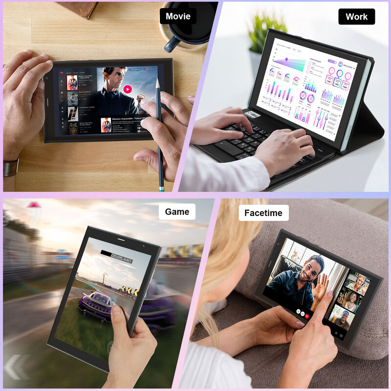 تبلت تجاری 8 اینچی C Idea CM824 Android 16 چهار هسته ای 8 گیگابایتی 512 گیگابایتی با صفحه نمایش لمسی FHD تبلت دوربین دوگانه (مشکی)